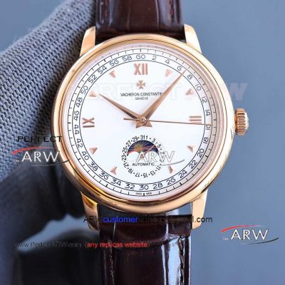 Replica TW Factory Vacheron Constantin Swiss Movement Rose Gold Case Men's Watch 40mm 